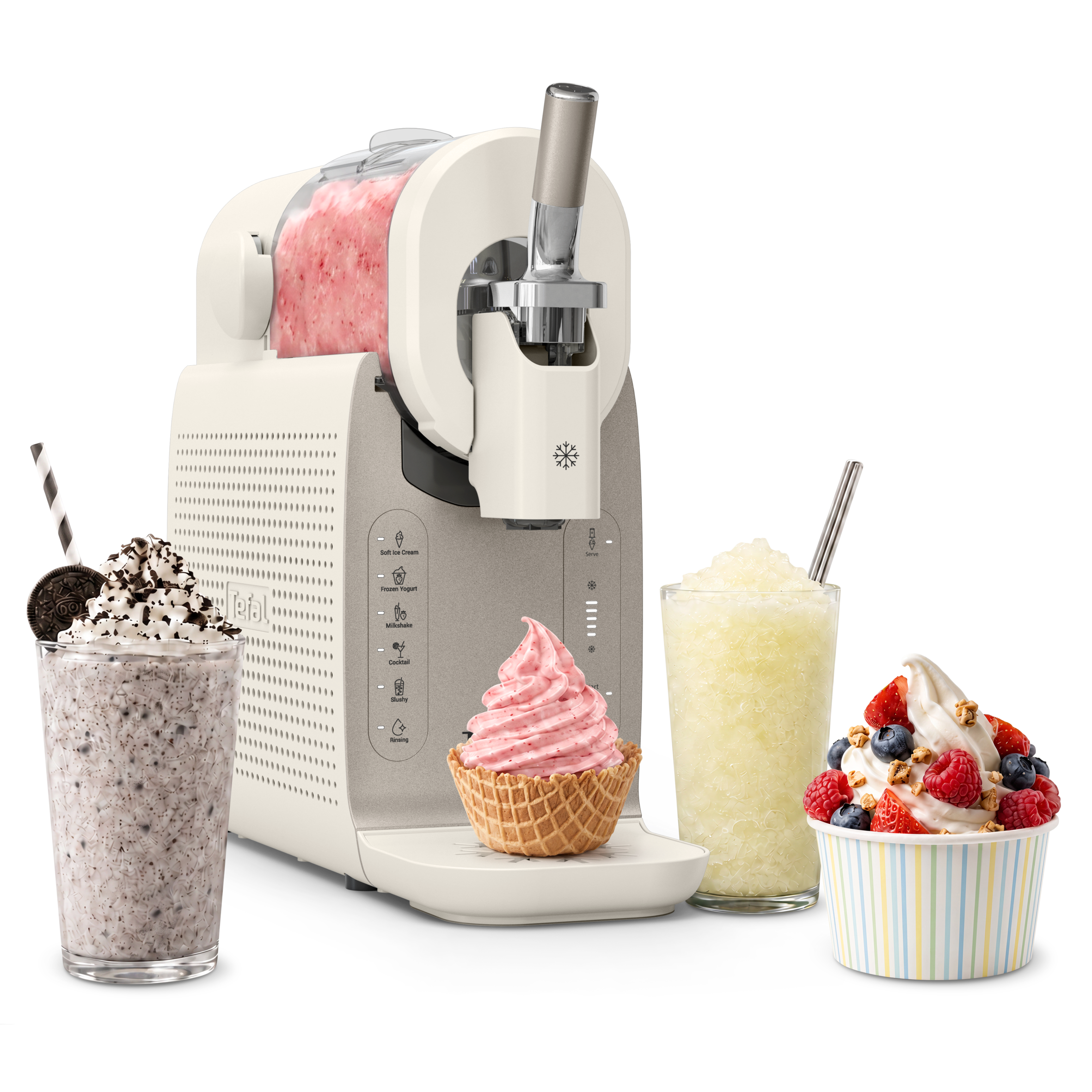 Freezi IG803A IJsmachine voor softijs & andere bevroren lekkernijen - Ingebouwde koeler - 5 programma's