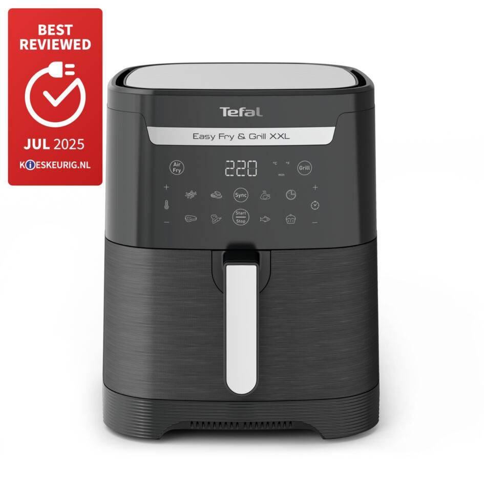 Easy Fry & Grill XXL EY8018 2-in-1 Air fryer met uitneembare verdeler - 6,5 L