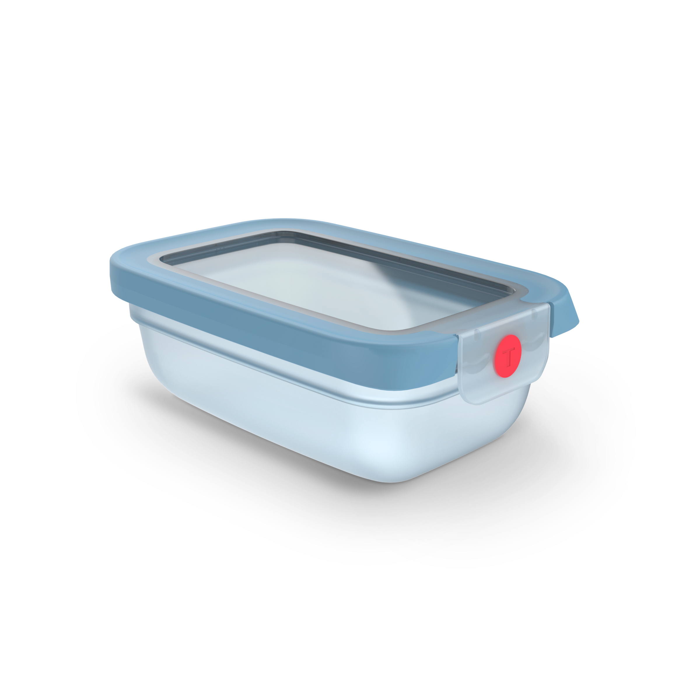 oneClick N1230510 vershoudbakje 3-delige set blauw (3x0,5L)