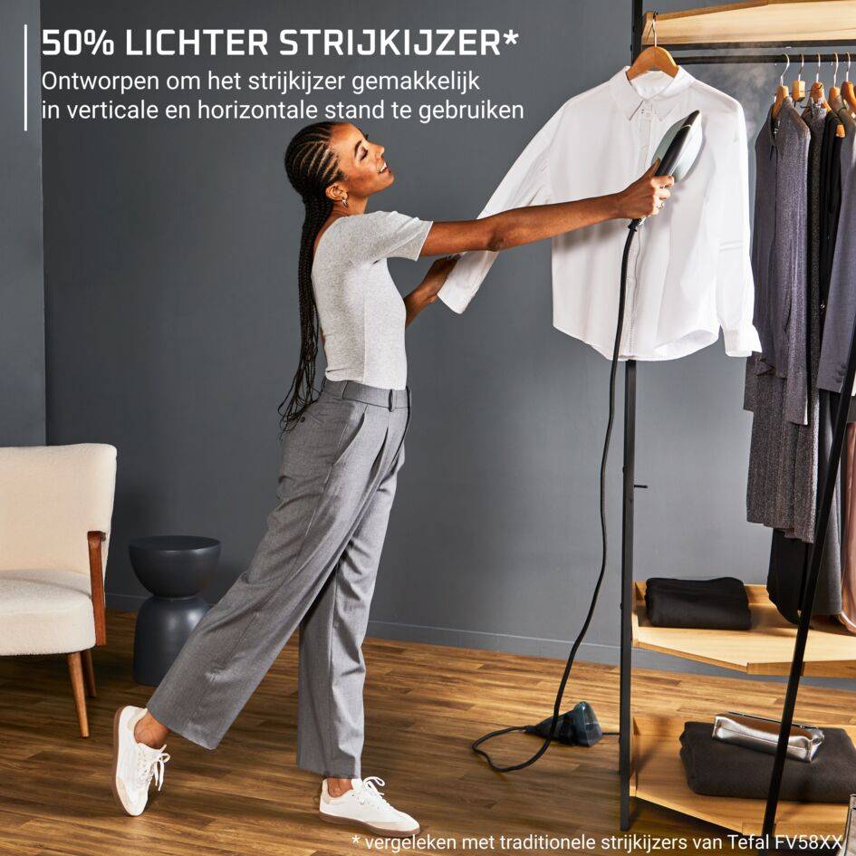 Duo Power JF4031 2-in-1 stoomstrijkijzer en kledingstomer