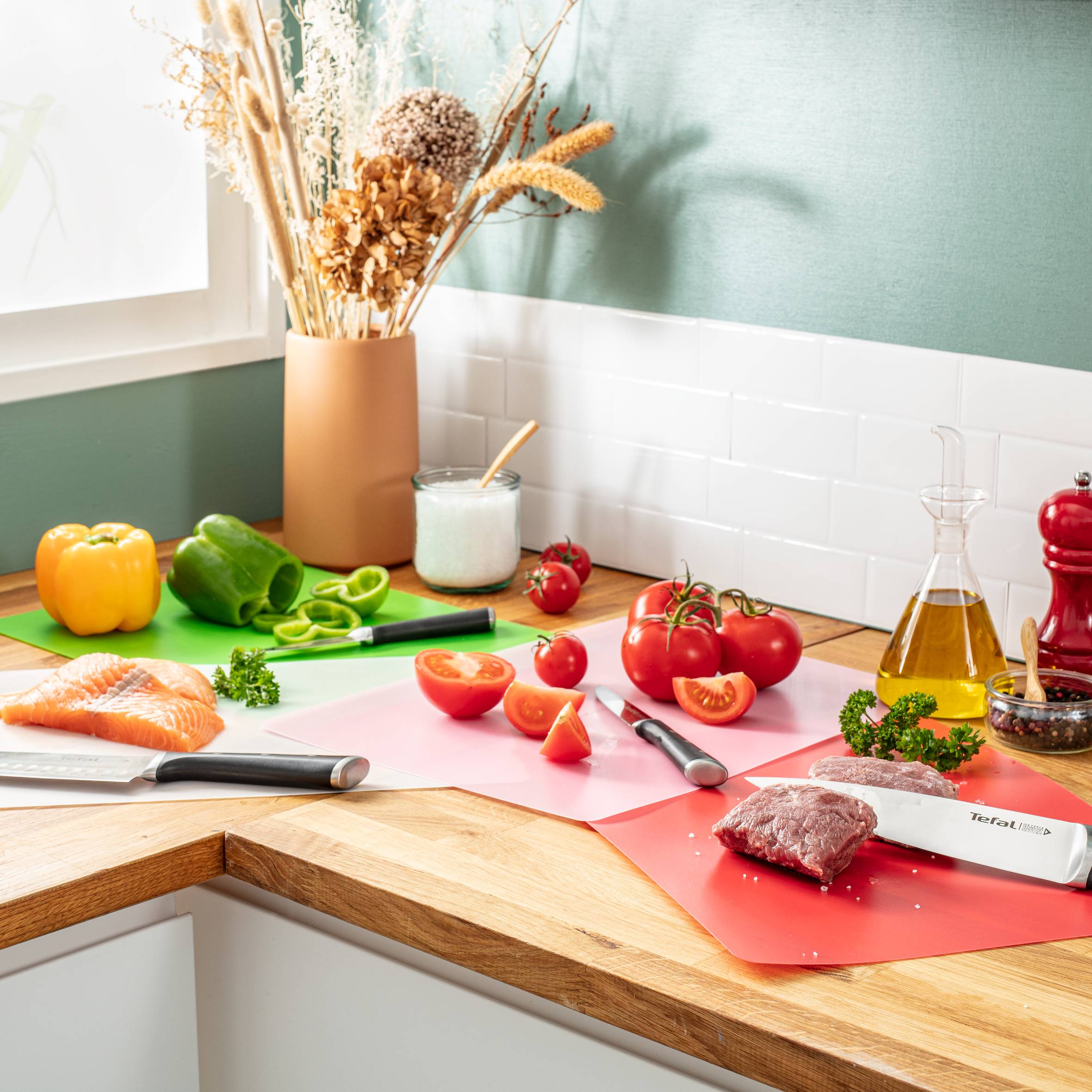 Fresh kitchen K2083514 4 flexibele en multi-inzetbare snijplanken 38x29cm