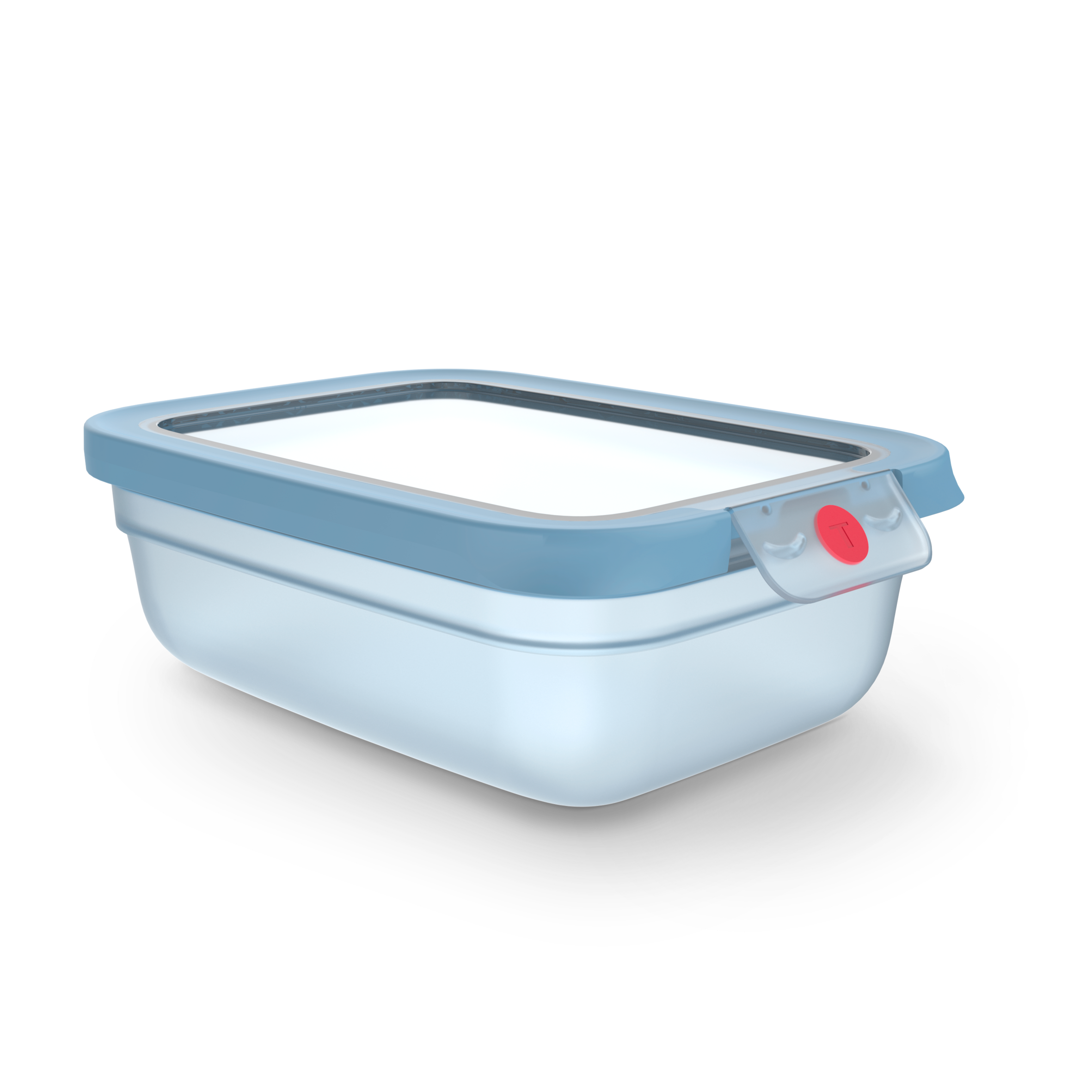 oneClick N1210710 vershoudbakje rechthoekig blauw (1,2L)