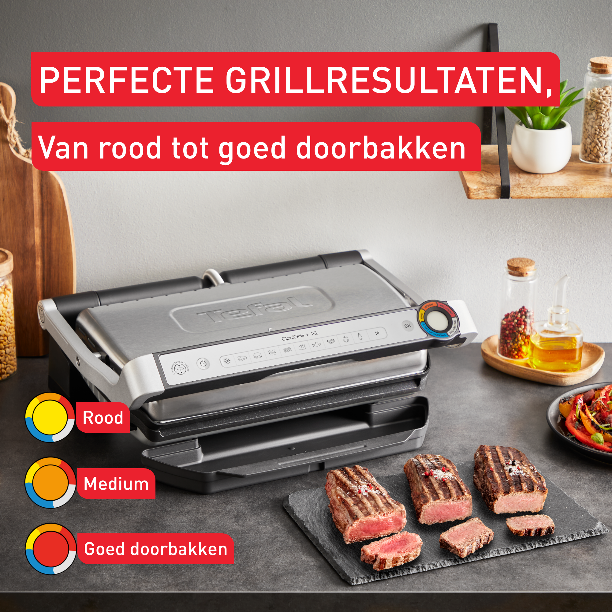 Optigrill+ XL GC727D intelligente contactgrill