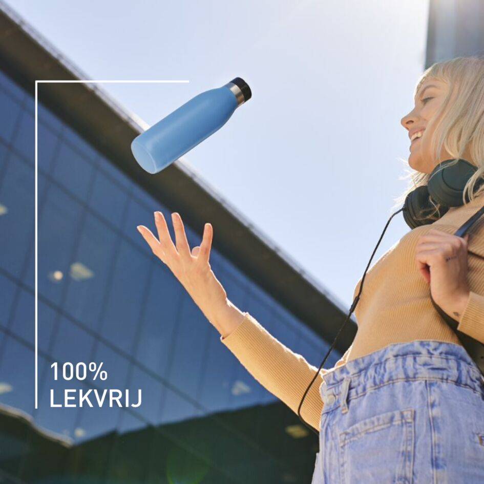 Bludrop Basic N3110310 drinkfles 0,5L RVS/Blauw