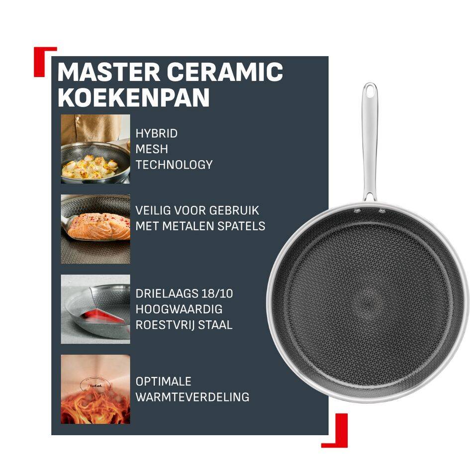 Master Ceramic keramische koekenpan 24 cm - inductie