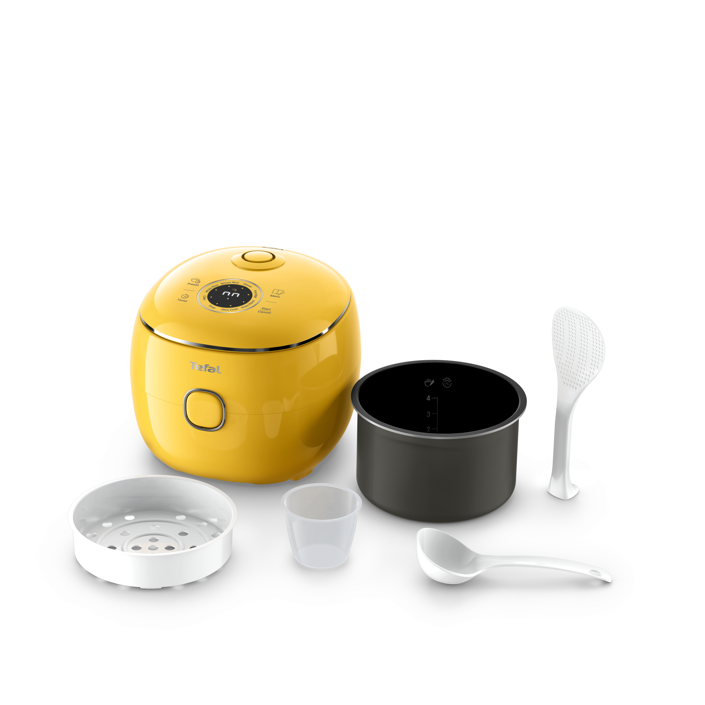 Pop RK5352 compacte rijstkoker - tot 4 personen - 8 programma’s - 24 uur uitgestelde start
