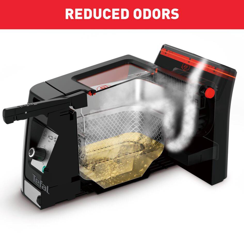 Clear Duo FR600D friteuse 3,5L met luchtfiltersysteem rvs