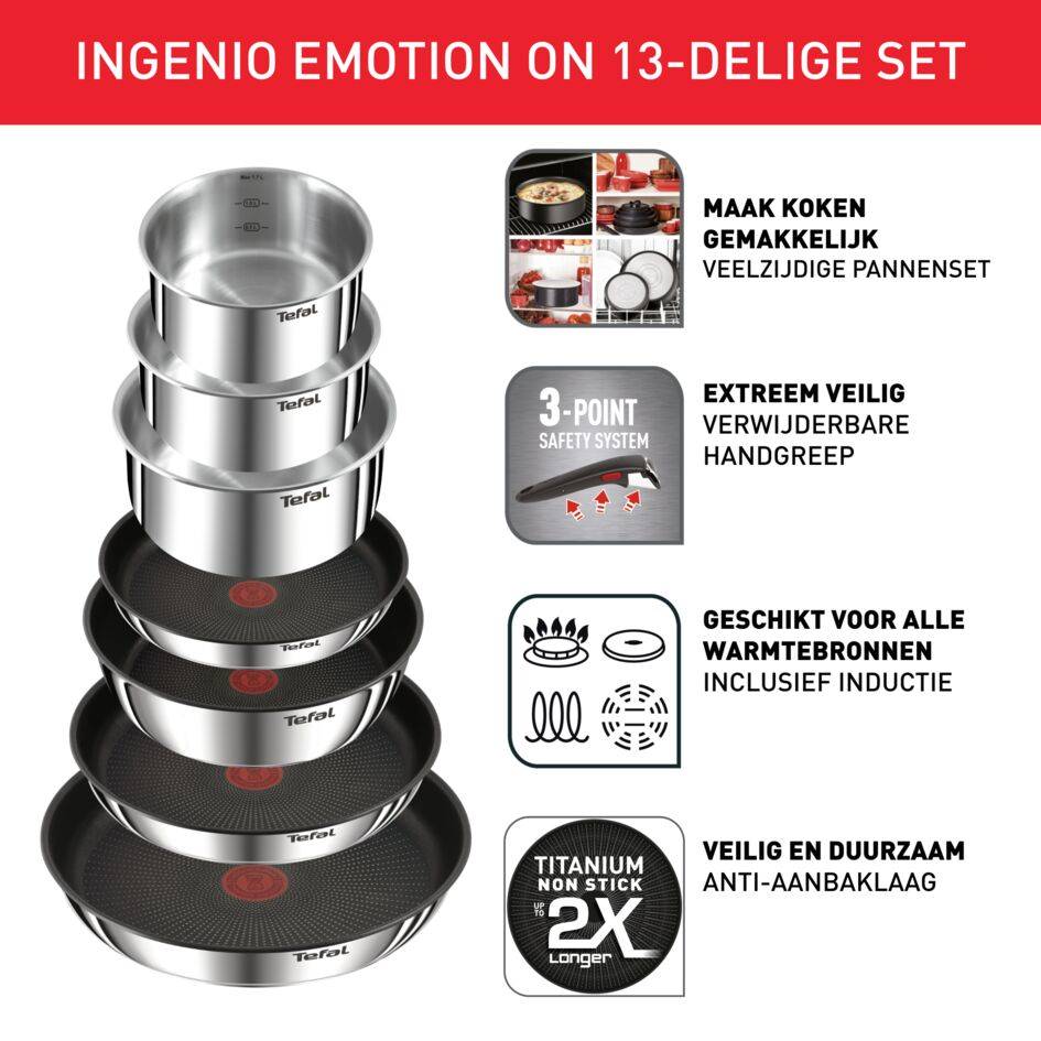 Ingenio Emotion ON 13-delige set - inductie