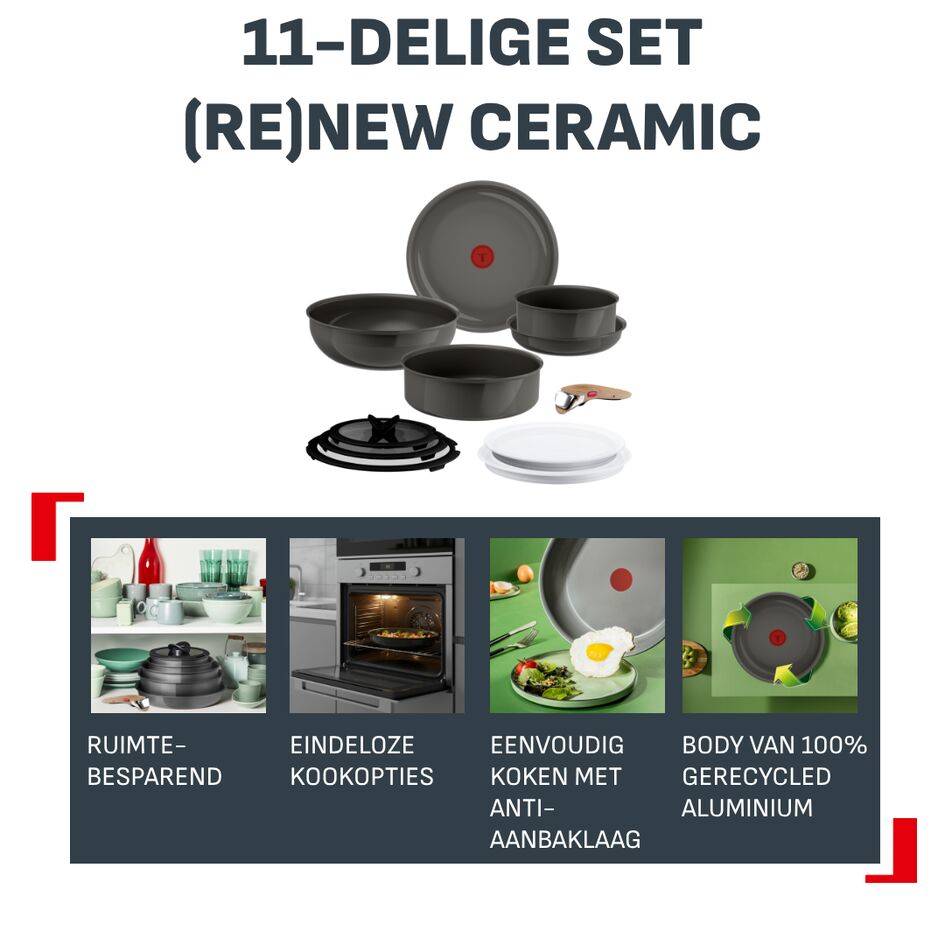 Renew Ceramic 11-delige kookset - inductie