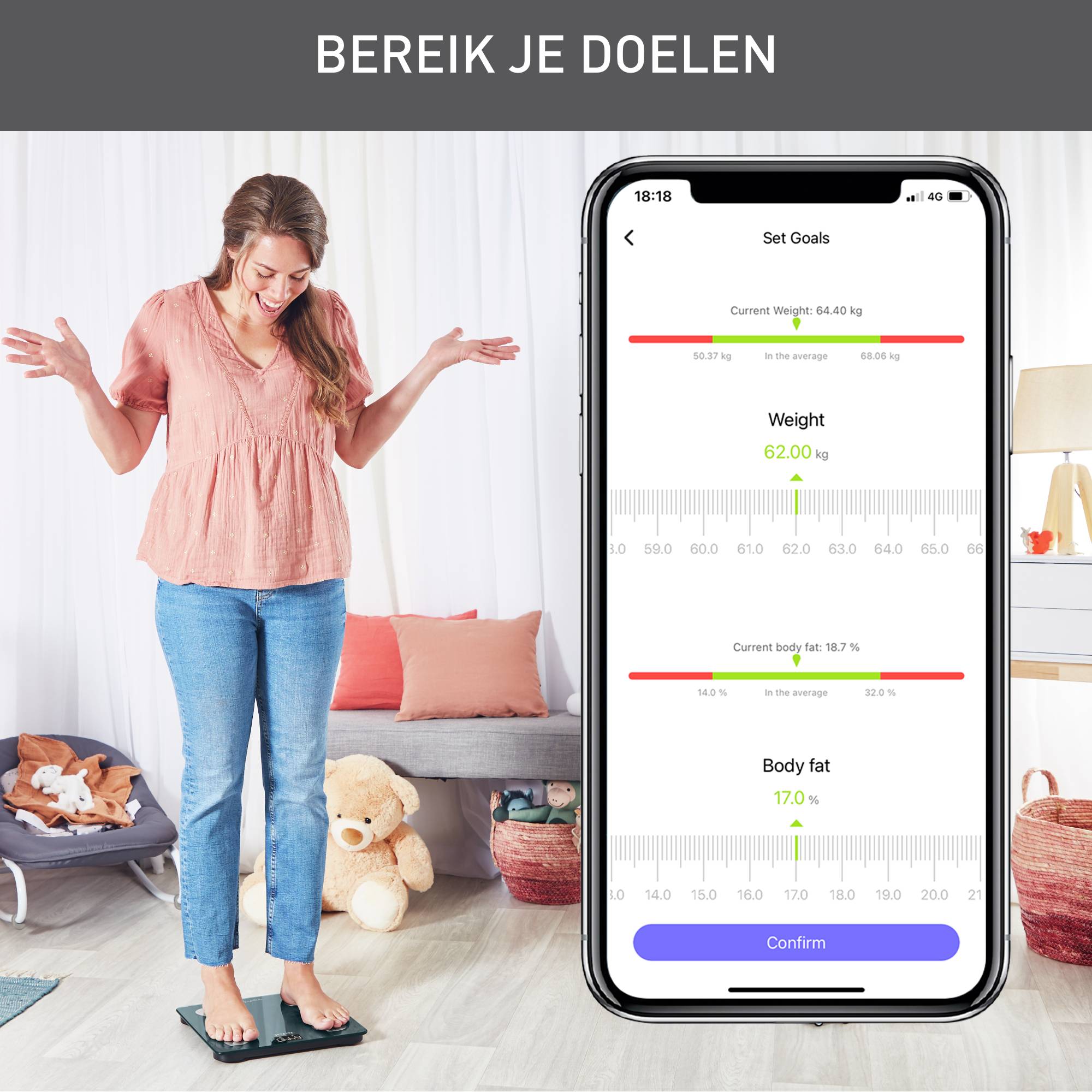 Goodvibes Life + BM9620 Personenweegschaal