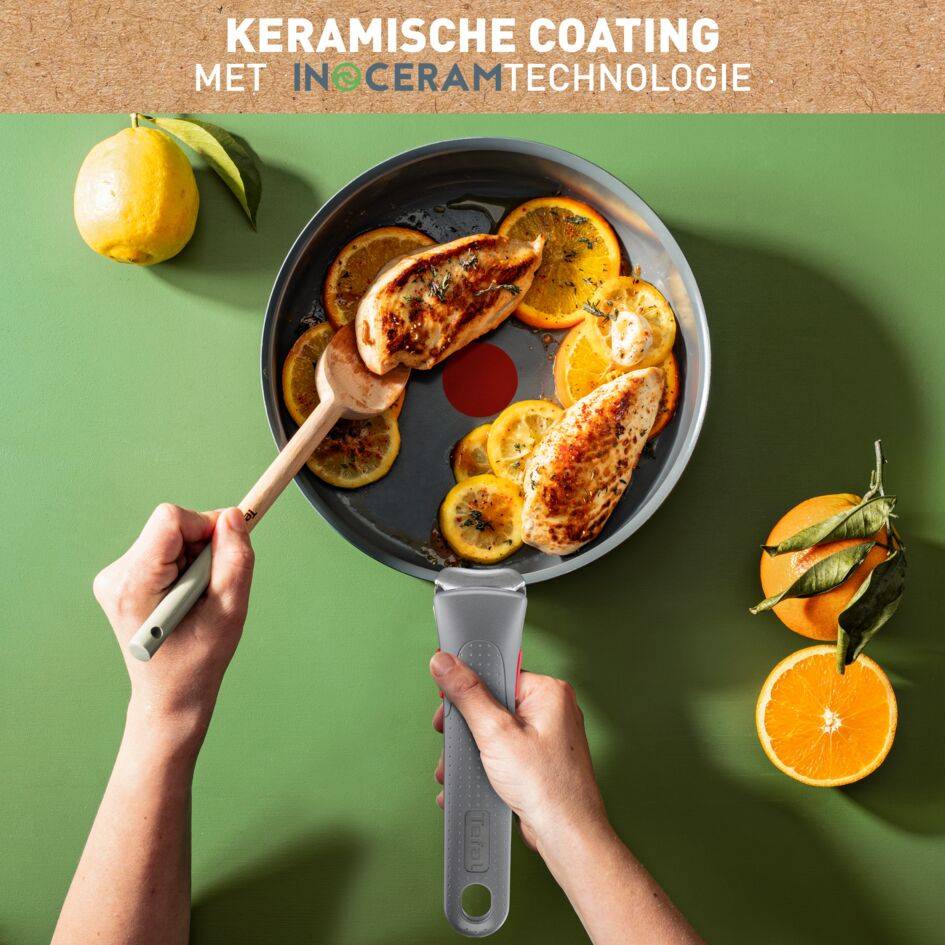 Ingenio Renew ON 5-delige set (koekenpan 22/28 cm, steelpan16/20 cm, handgreep) - inductie