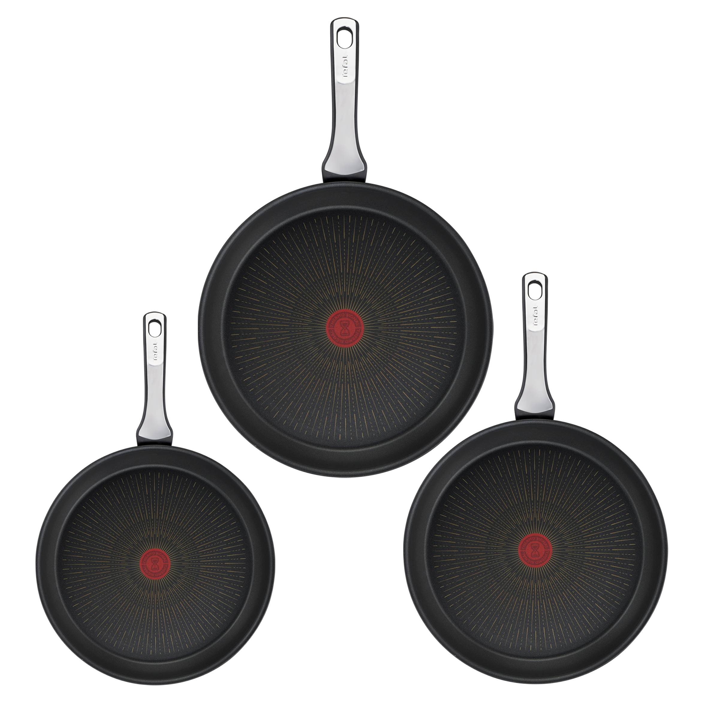 Moneta Gea Pannenset, 20-24-28 Cm, Aluminium, Voor Elke Kookplaat Inclusief Inductie Moneta Gea Pannenset, 20-24-28 Cm, Aluminium, Voor Elke Kookplaat Inclusief Inductie