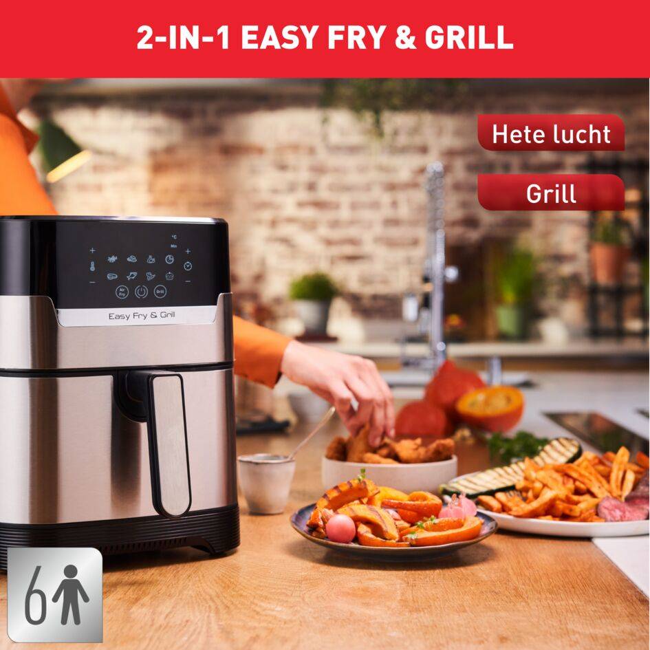 Easy Fry & Grill Precision XL EY505D Air fryer 2in1 - 8 programma's - 4,6 L