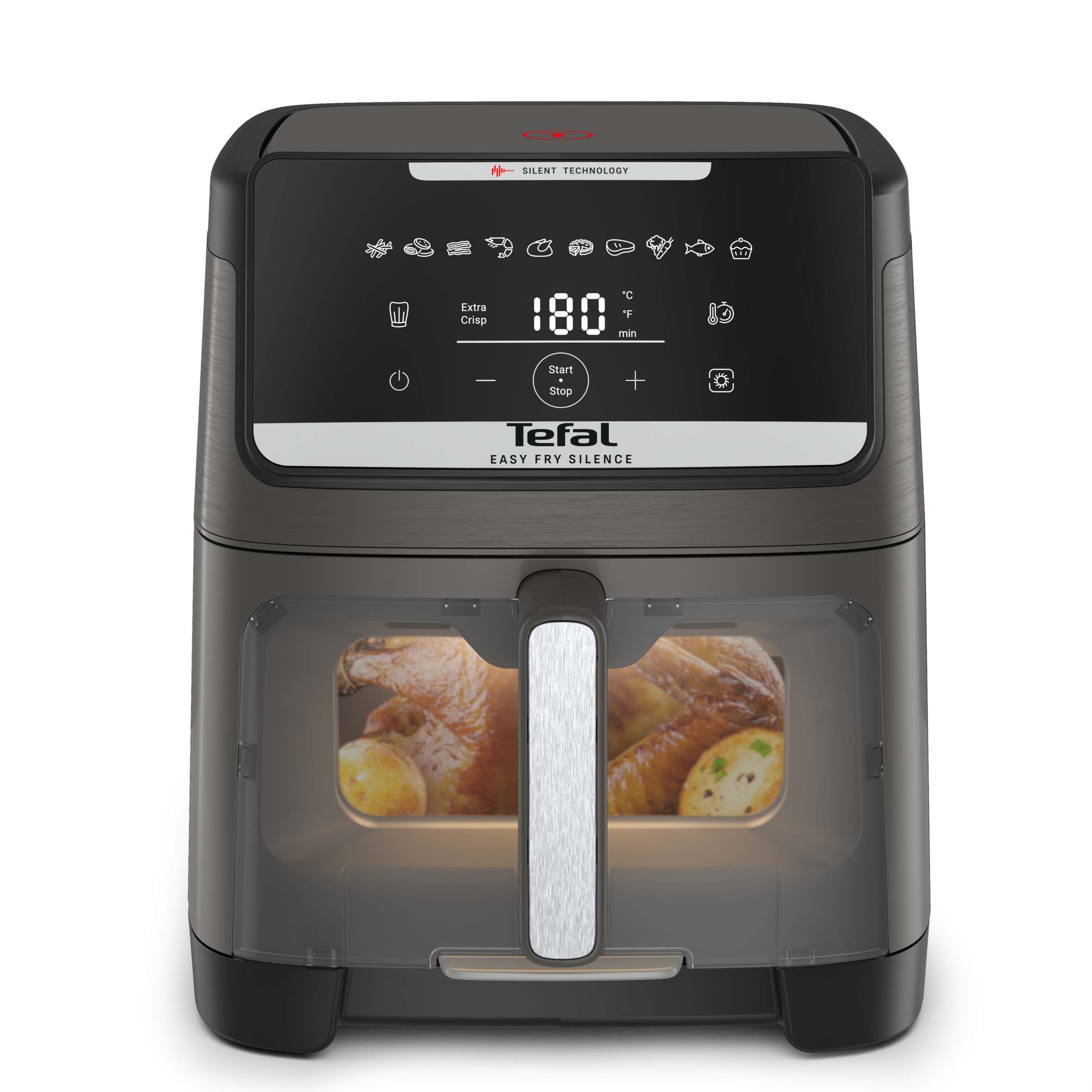 Easy Fry Silence EY846H 7L stille airfryer met kijkvenster