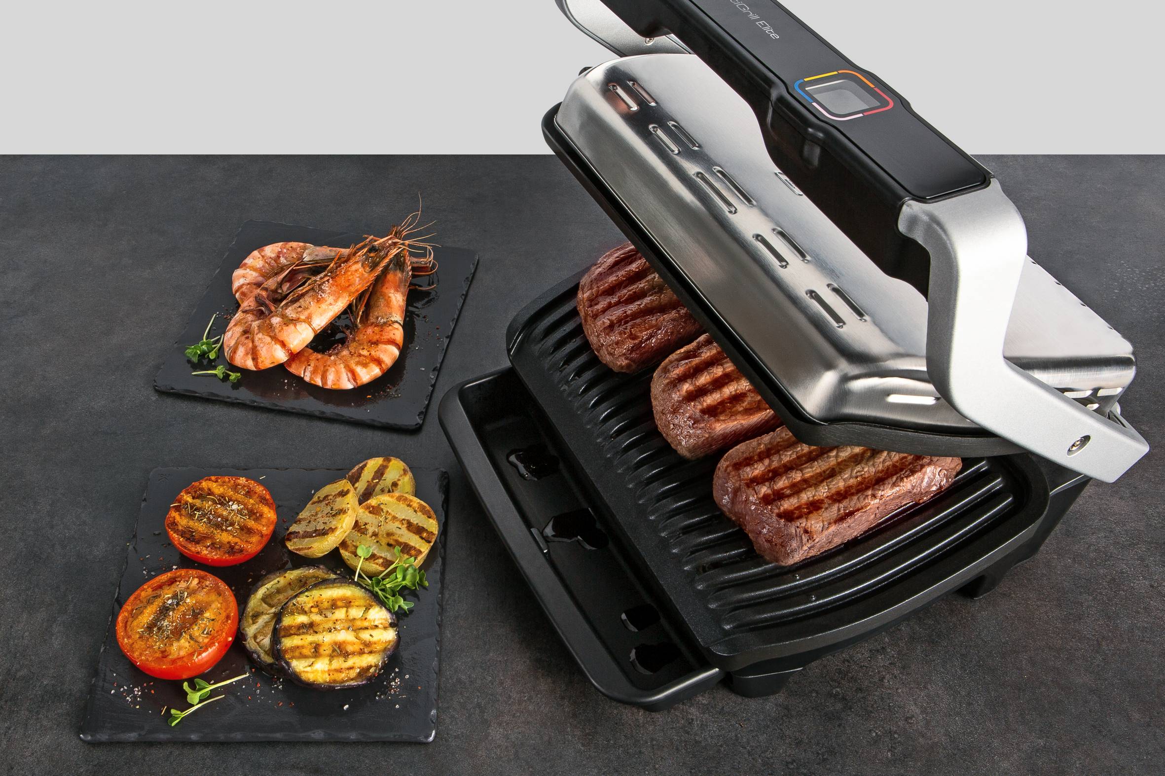 OptiGrill Elite GC7508 intelligente grill met digitale grillassistent