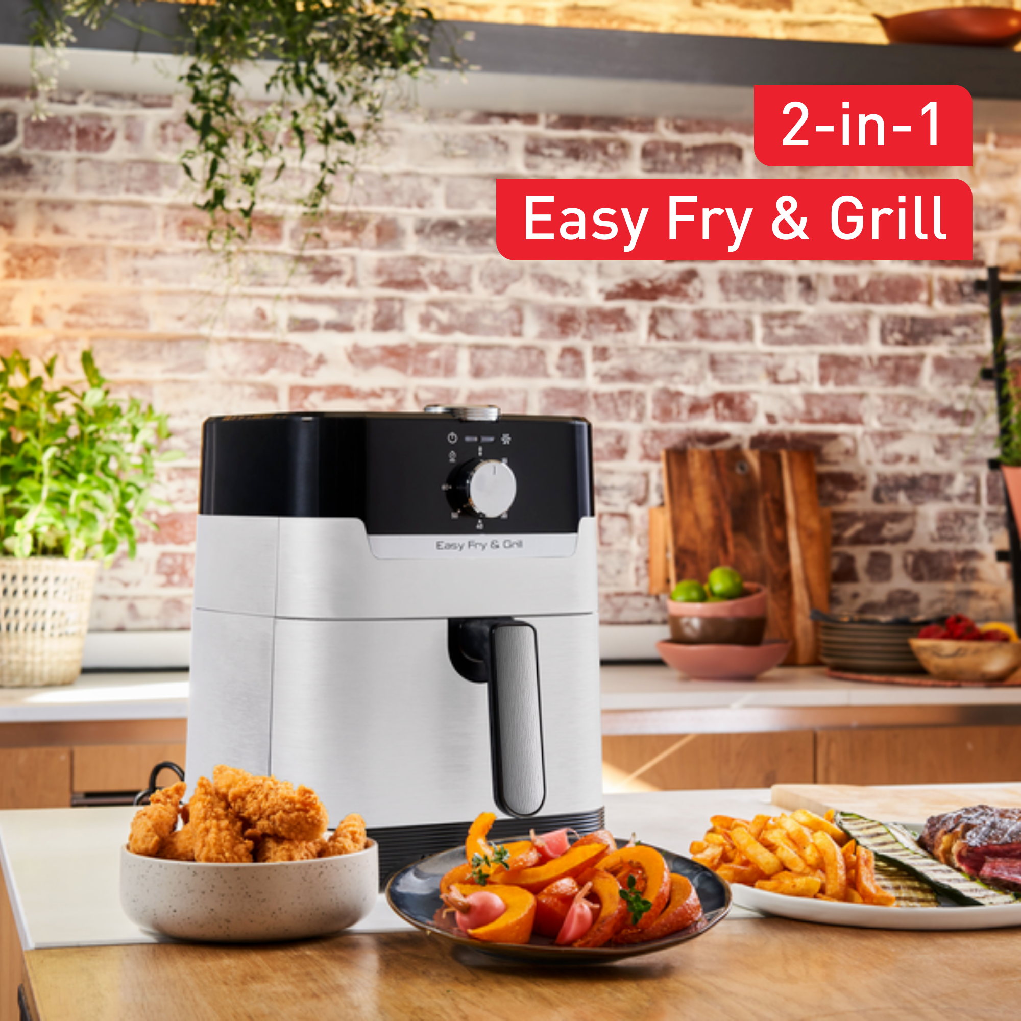 Easy Fry & Grill XL EY501A 2-in-1 heteluchtfriteuse nube