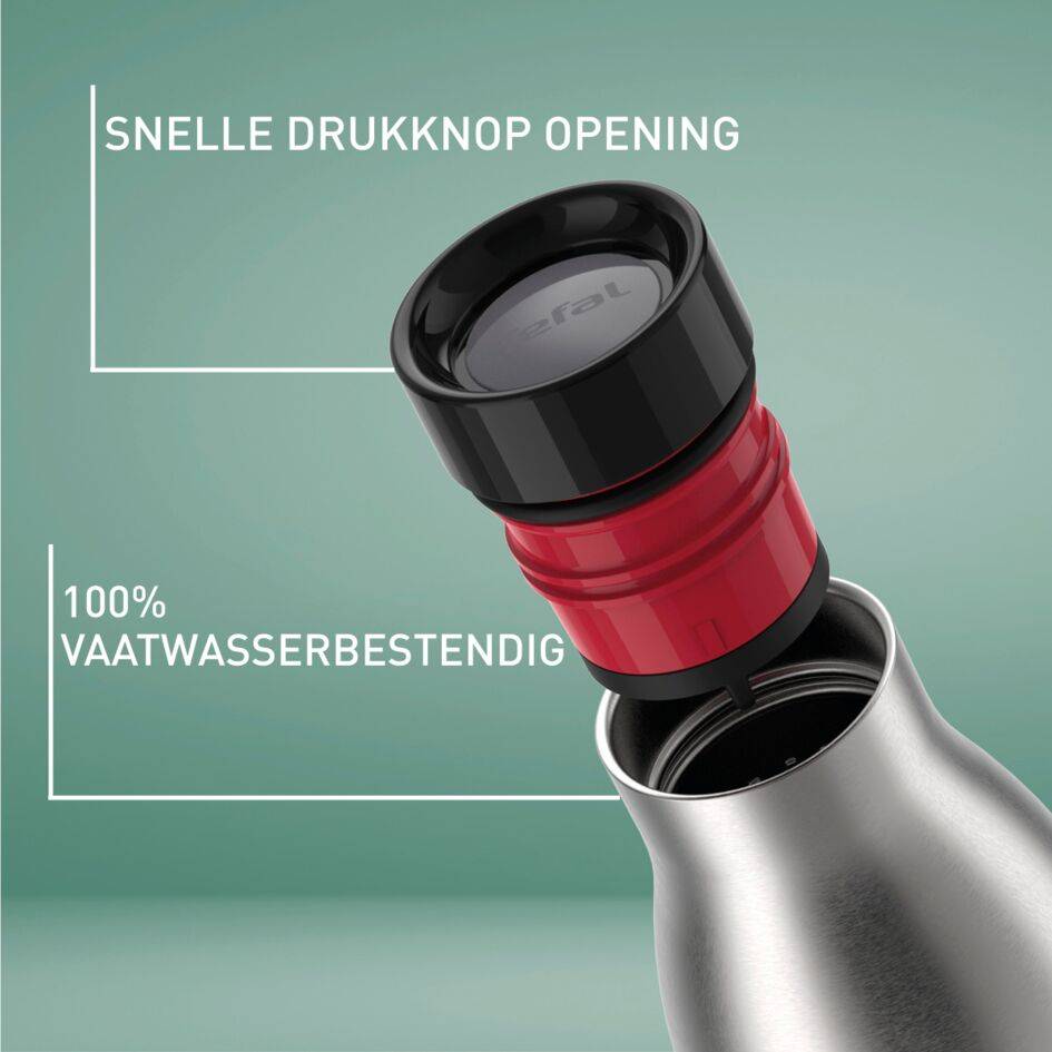 Bludrop Basic N3110210 drinkfles 0,5L RVS/Groen