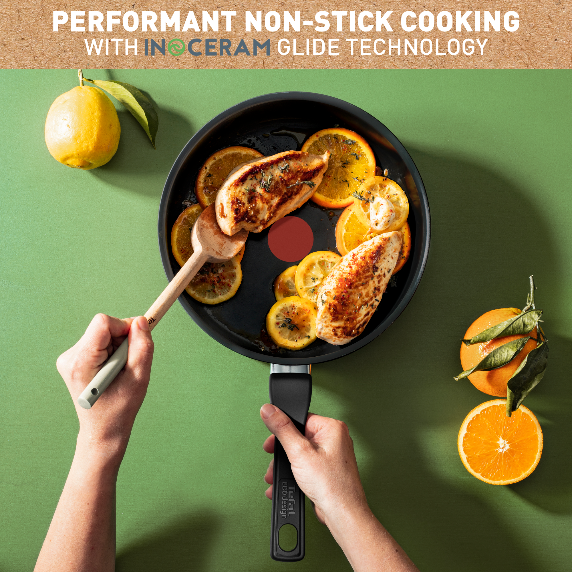 Renew Black ON keramische hapjespan 24 cm - inductie