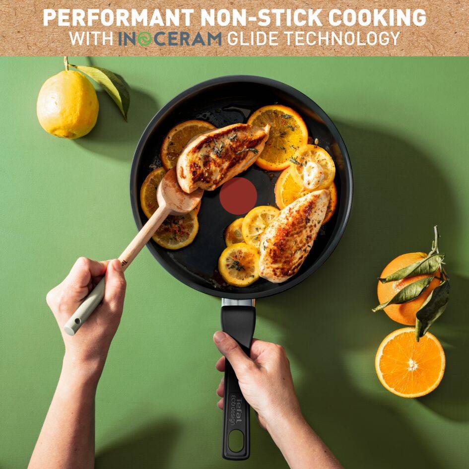 Renew Black ON keramische hapjespan 24 cm - inductie