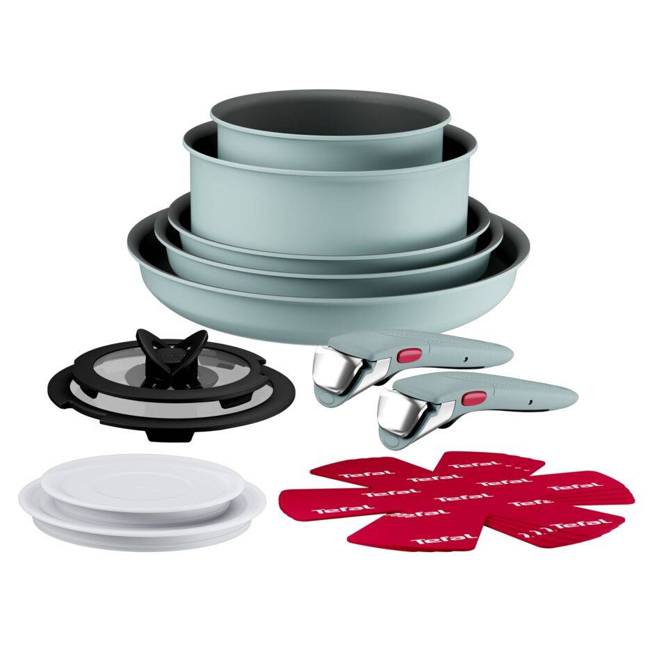 Ingenio Halo Eucalyptus 15-delige pannenset - stapelbaar - inductie