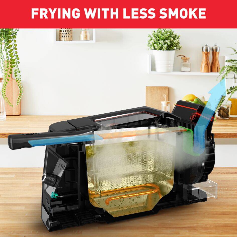 Clear Duo FR600D friteuse 3,5L met luchtfiltersysteem rvs