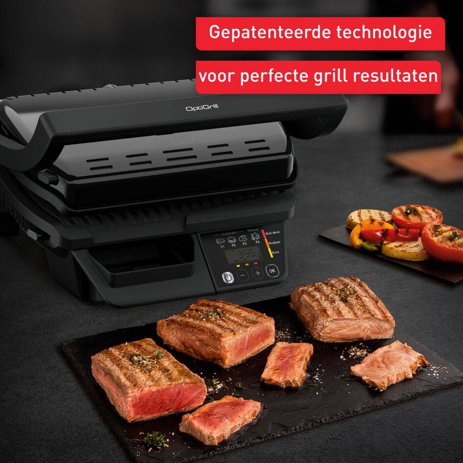 OptiGrill GC7P08 intelligente grill zwart