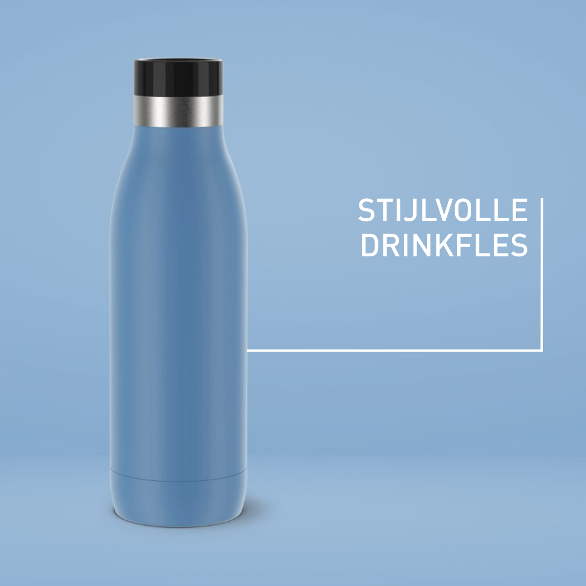 Bludrop Basic N3110310 drinkfles 0,5L RVS/Blauw