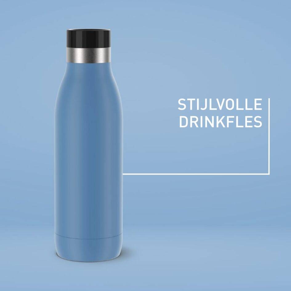 Bludrop Basic N3110310 drinkfles 0,5L RVS/Blauw