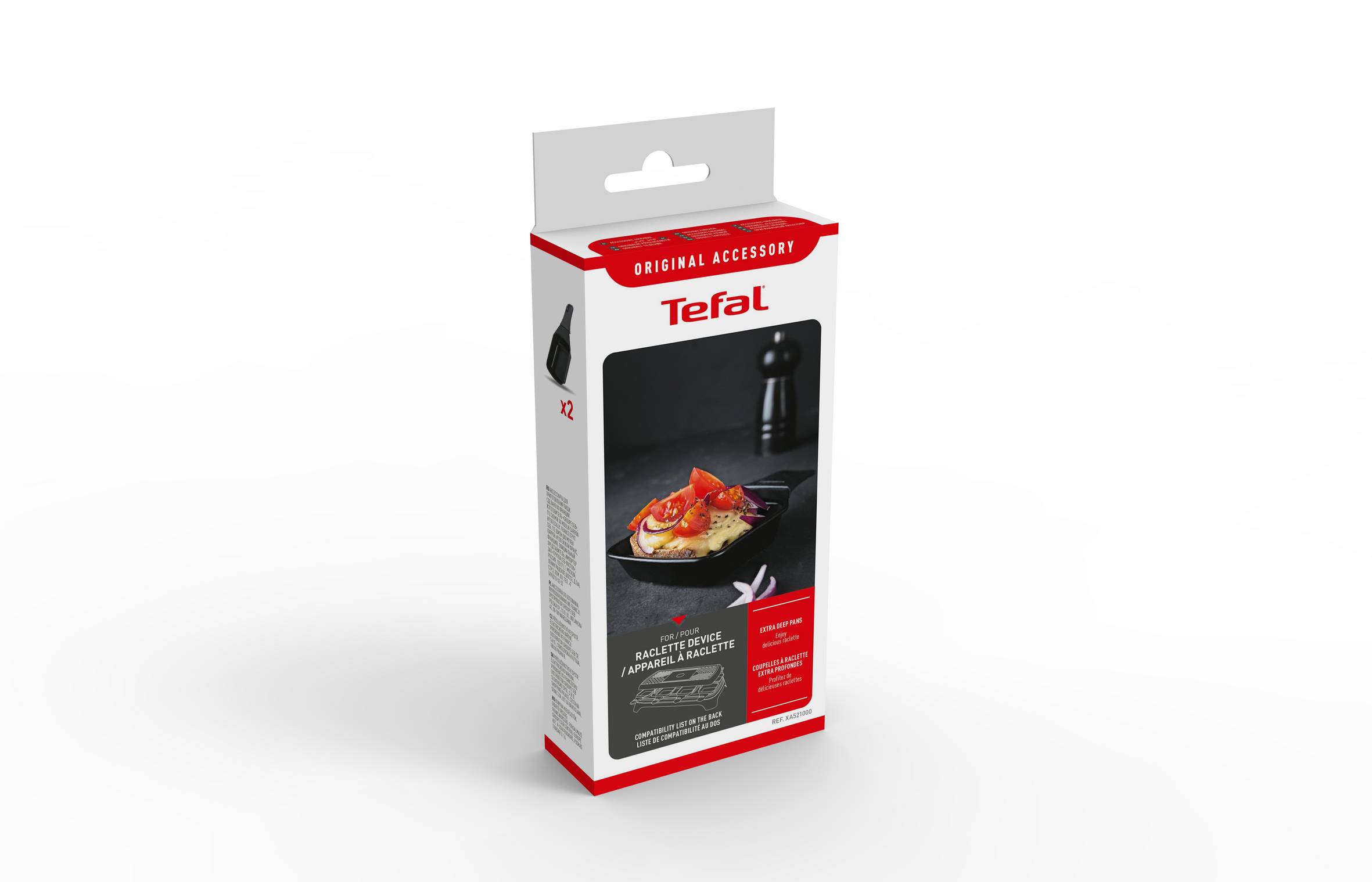 Vierkante raclettepannetjes x 2 XA521000