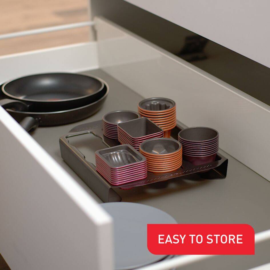 Creabake set van 3 mini cake vormen