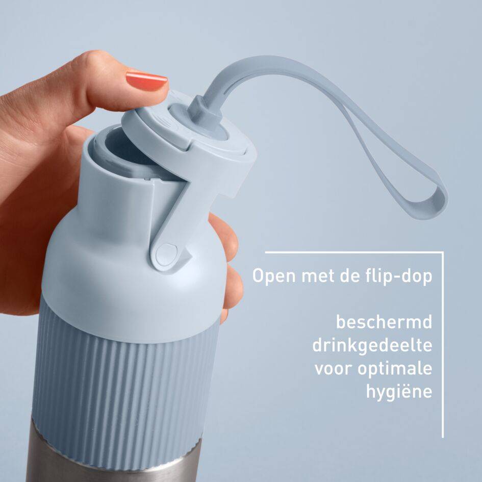 beYou N3121010 drinkfles met flip-dop blauw (0,7L)