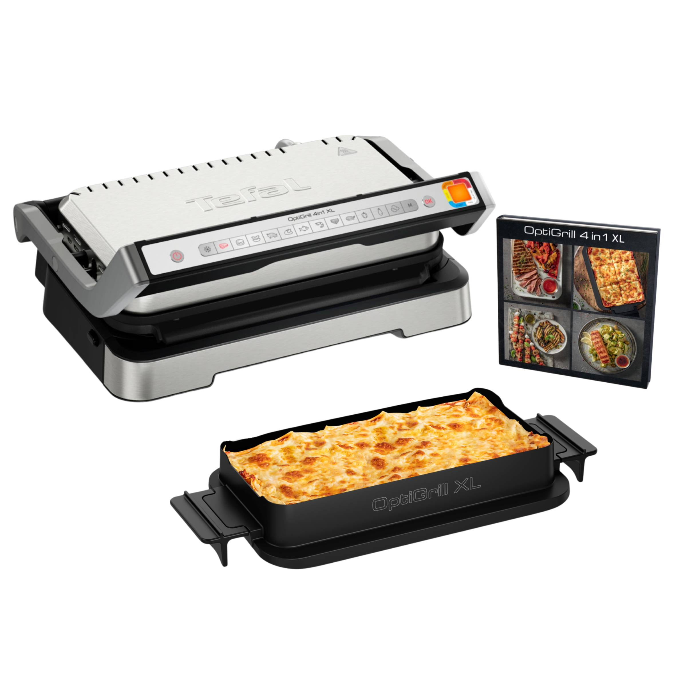OptiGrill 4in1 XL GC784D intelligente grill voor complete maaltijden rvs