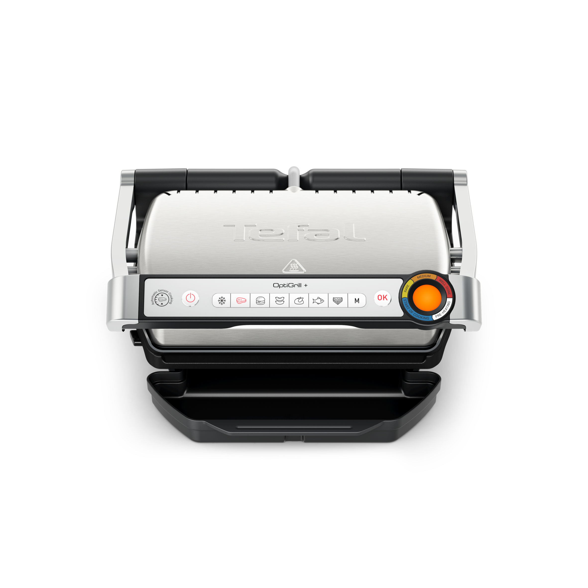 OptiGrill+ GC718D Slimme contactgrill met grilltang - 6 automatische programma's