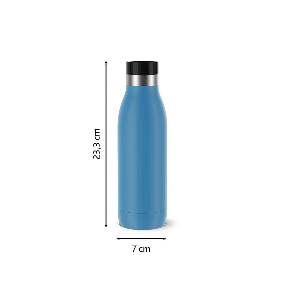 Bludrop Basic N3110310 drinkfles 0,5L RVS/Blauw