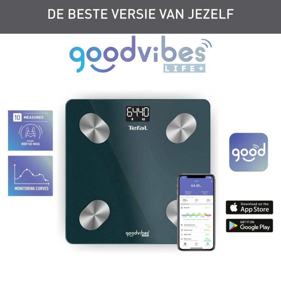Goodvibes Life + BM9620 Personenweegschaal