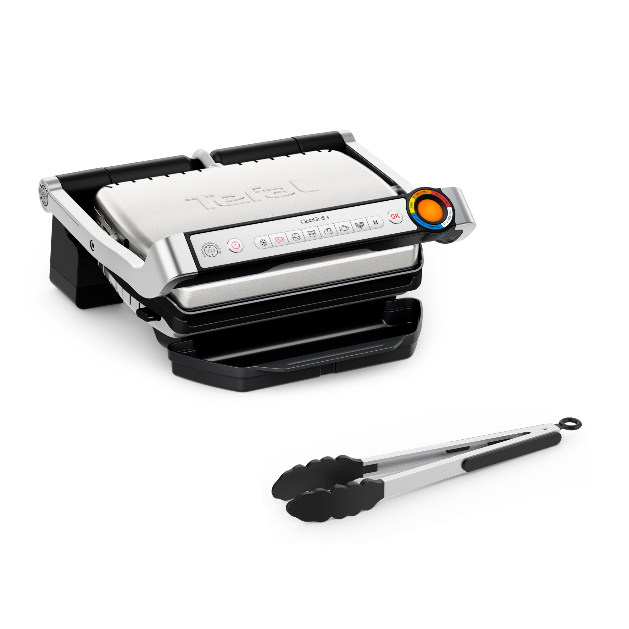 OptiGrill+ GC718D intelligente grill met tang