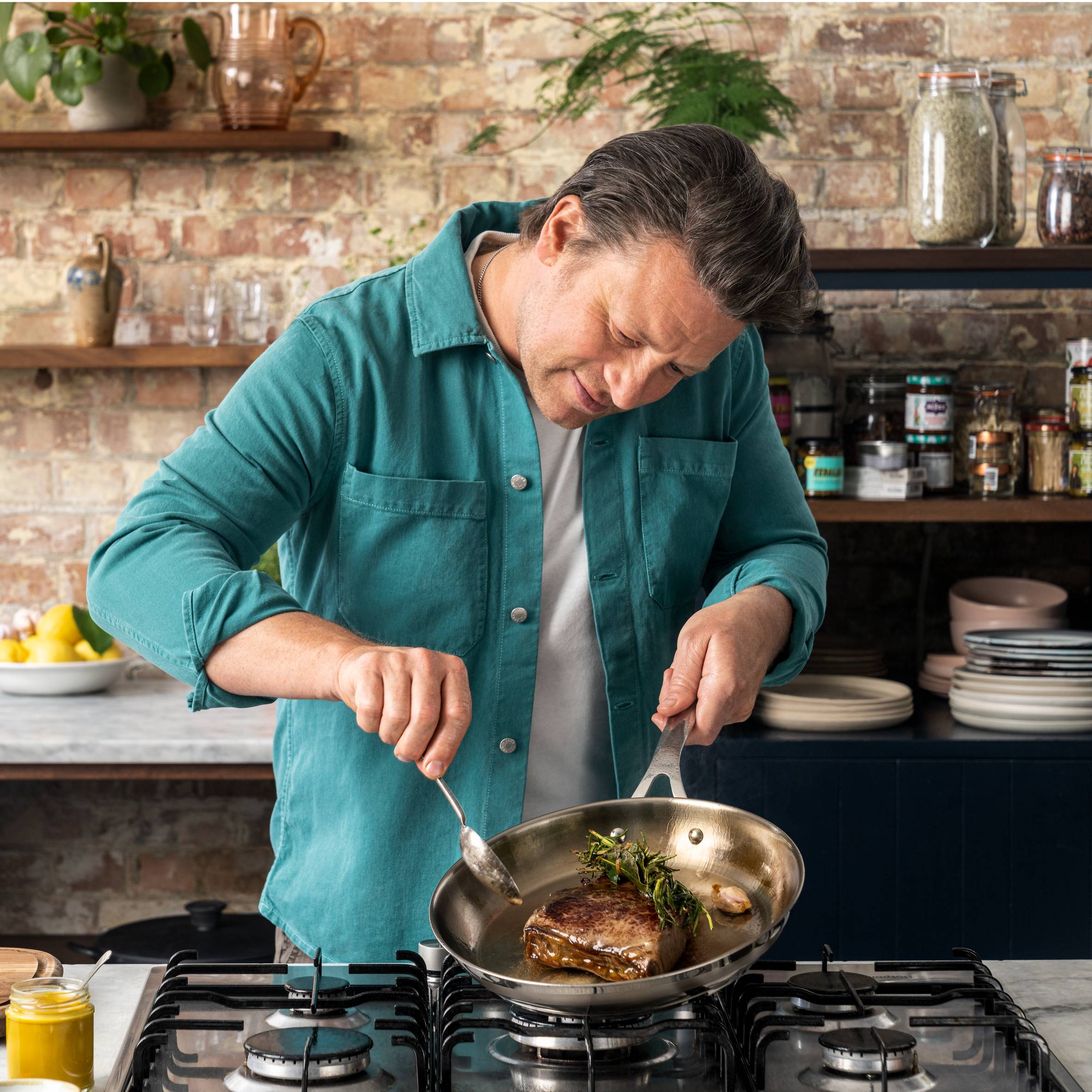 Jamie Oliver by Tefal Cook Smart RVS 2-delige pannenset