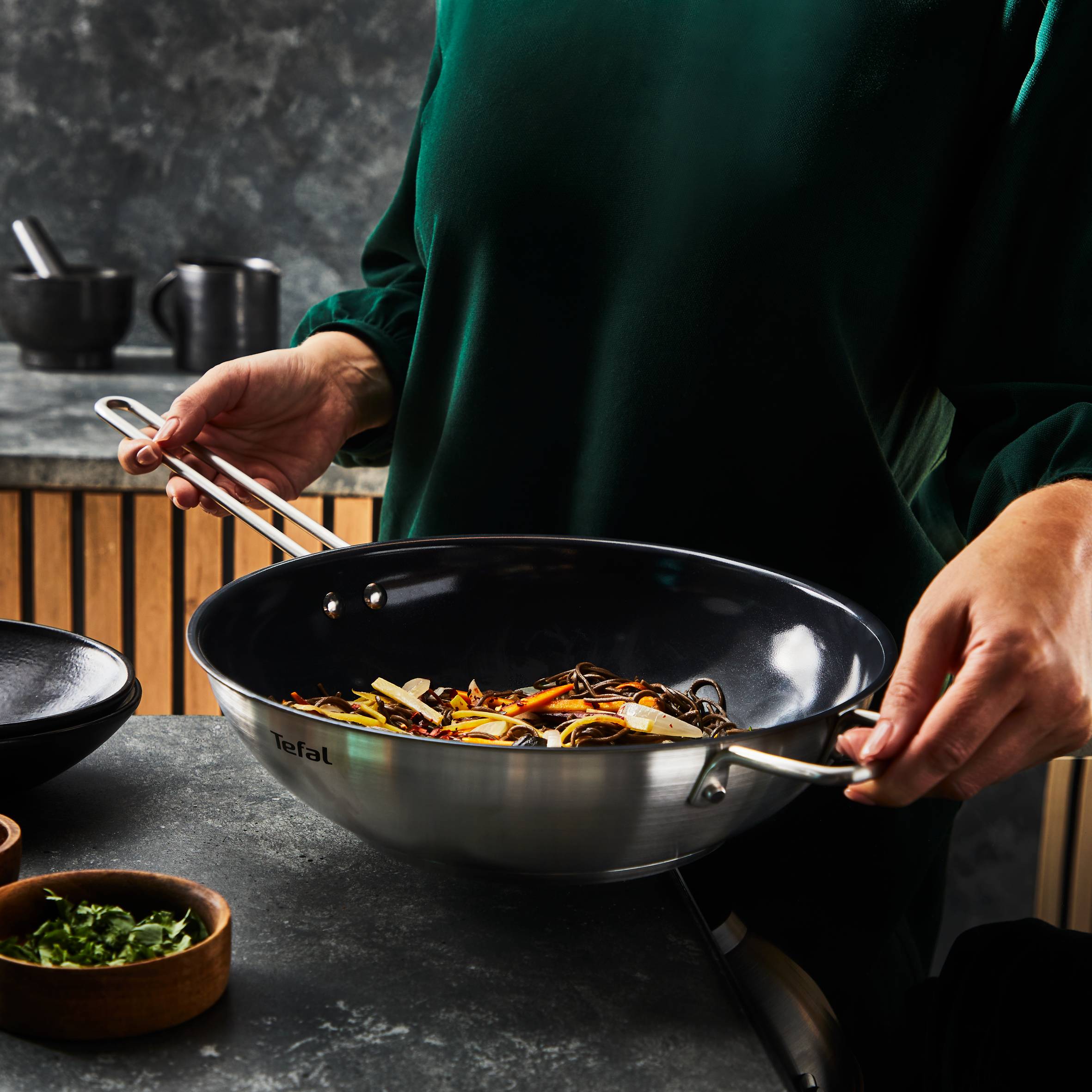 Nordica keramische wokpan 28 cm - inductie