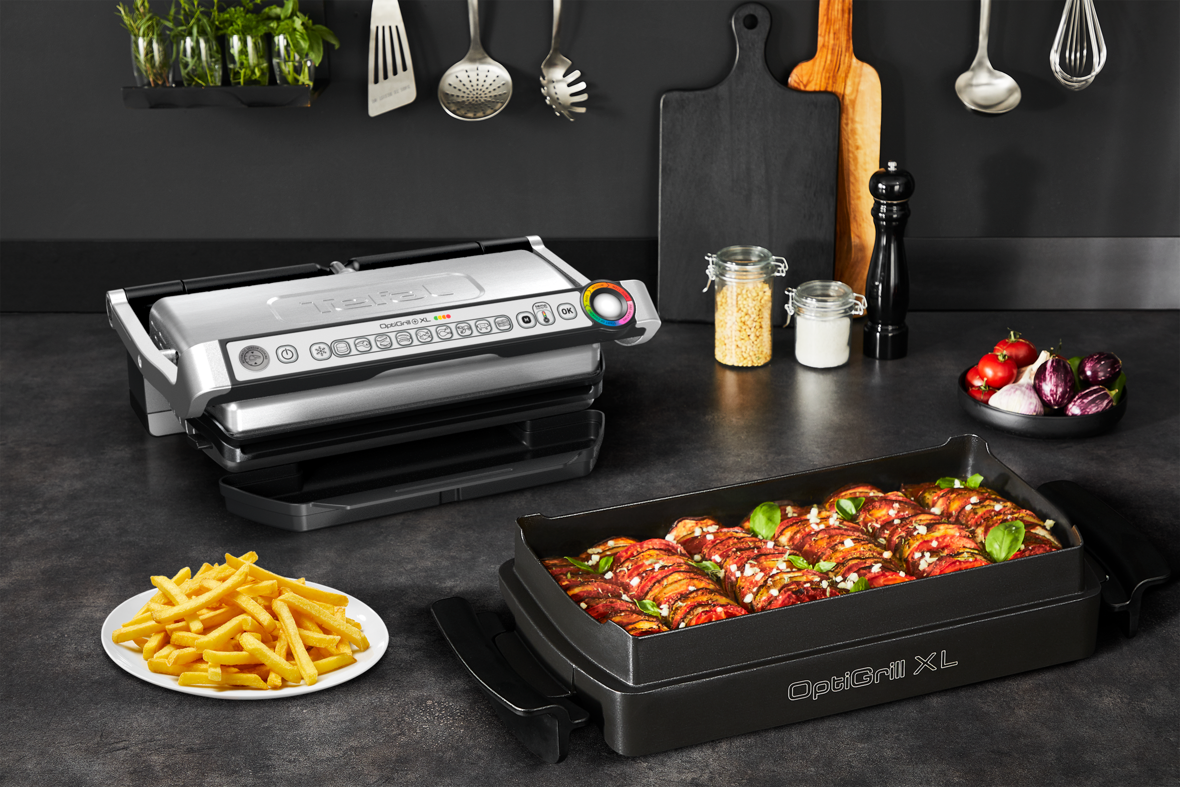 OptiGrill+ XL GC724D Slimme contactgrill - 9 automatische programma's