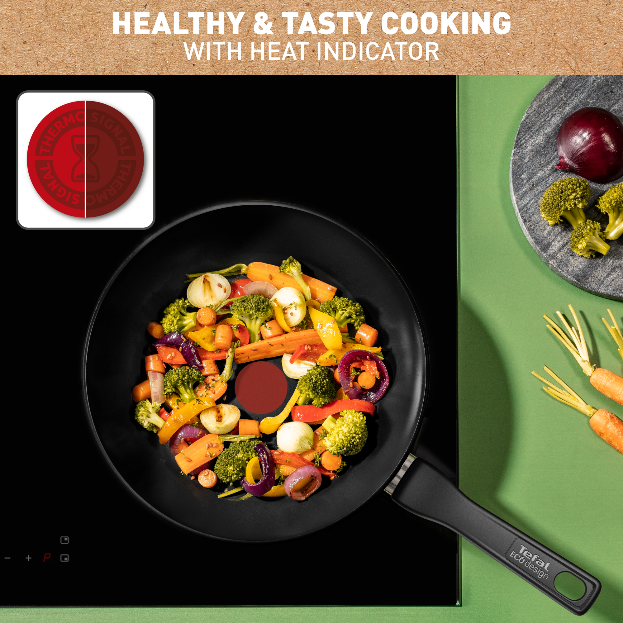 Renew Black ON keramische wokpan 28 cm - inductie