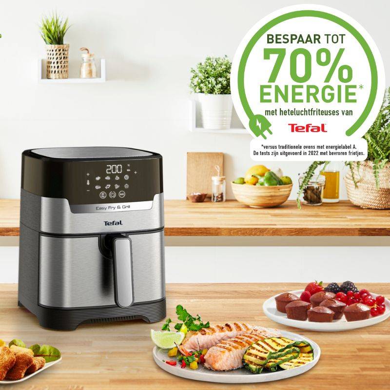Easy Fry & Grill Precision XL EY505D Air fryer 2in1 - 8 programma's - 4,6 L