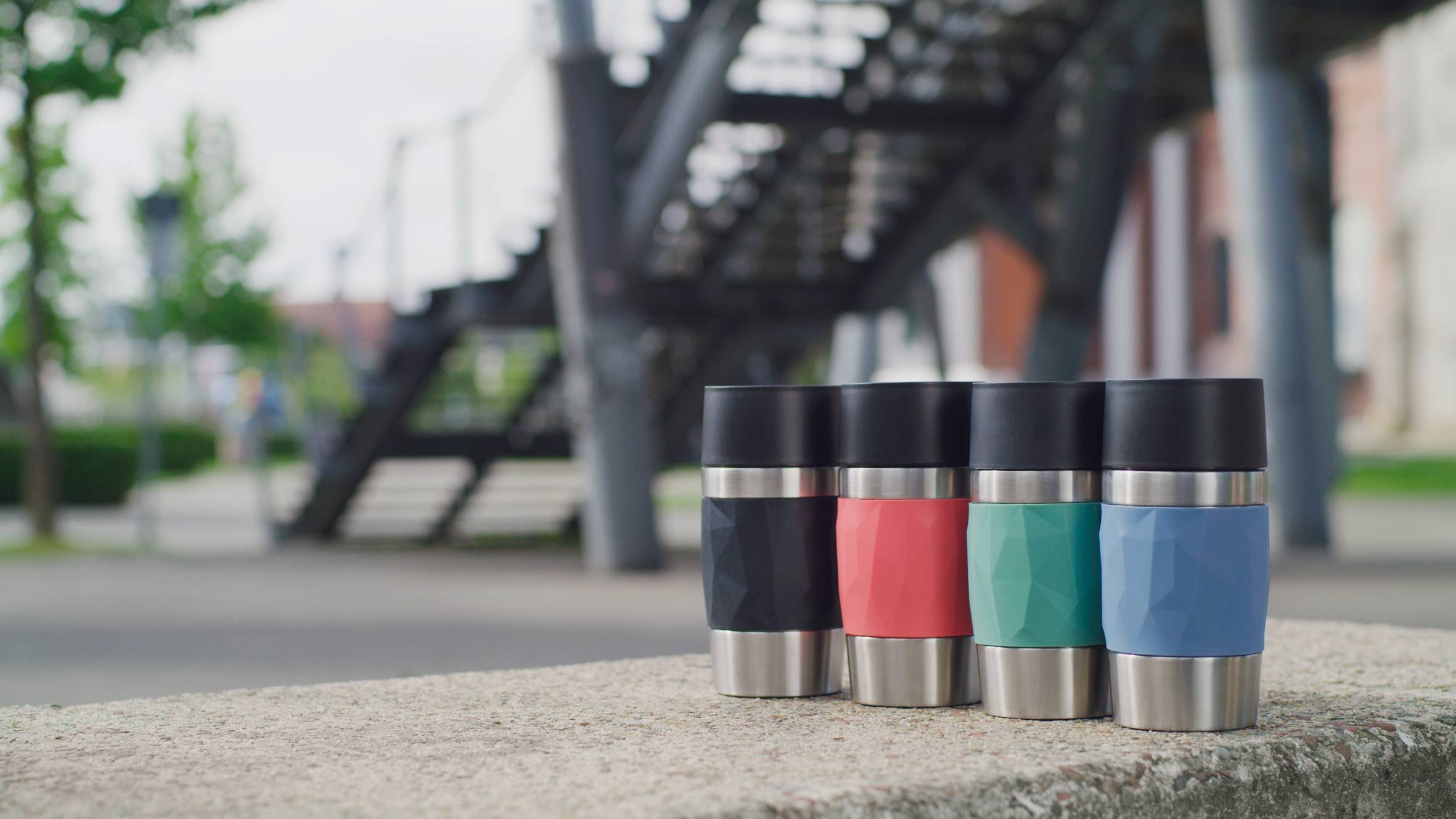 Travel Mug Compact N2160110 RVS/Zwart 0,3L