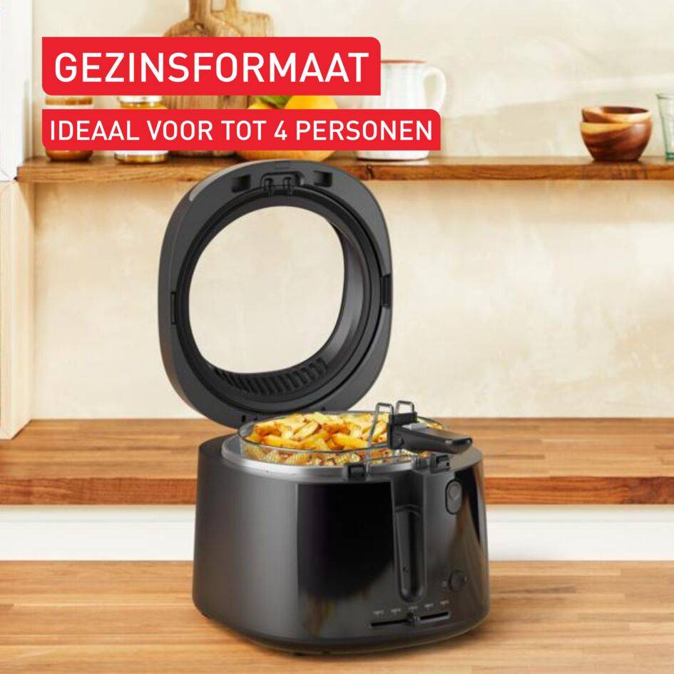 Vision FF2528 friteuse met extra groot kijkvenster