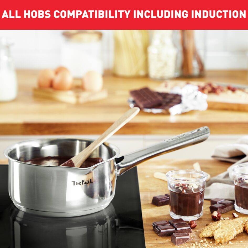 Duetto 5-delige kookset (steelpan 16 cm, kookpan 18/20/24 cm, pastapan 22 cm) - inductie