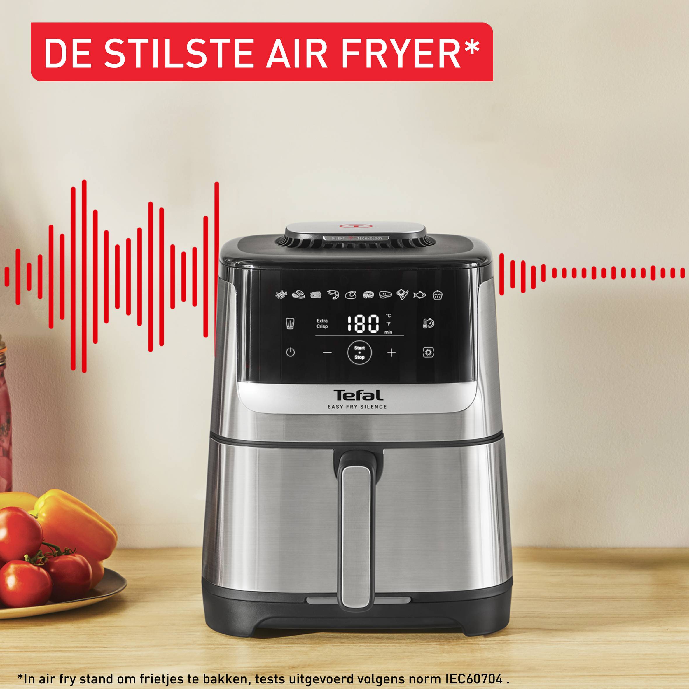 Easy Fry Silence EY552D 5L stille airfryer