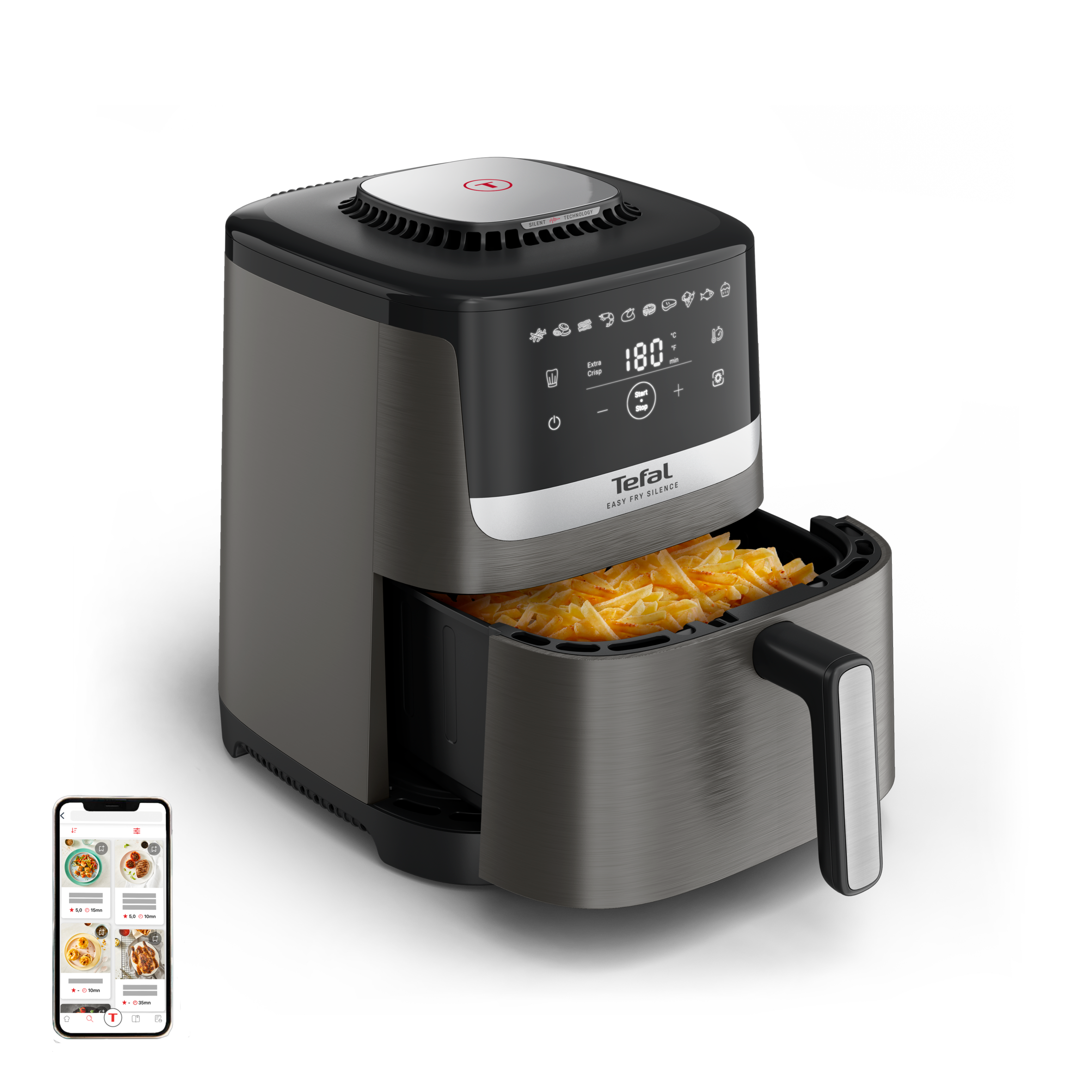 Easy Fry Silence&nbsp;EY551H 5L stille airfryer