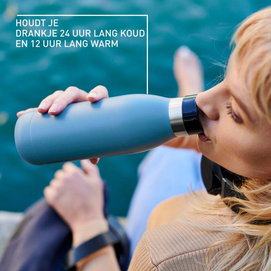 Bludrop Basic N3110310 drinkfles 0,5L RVS/Blauw