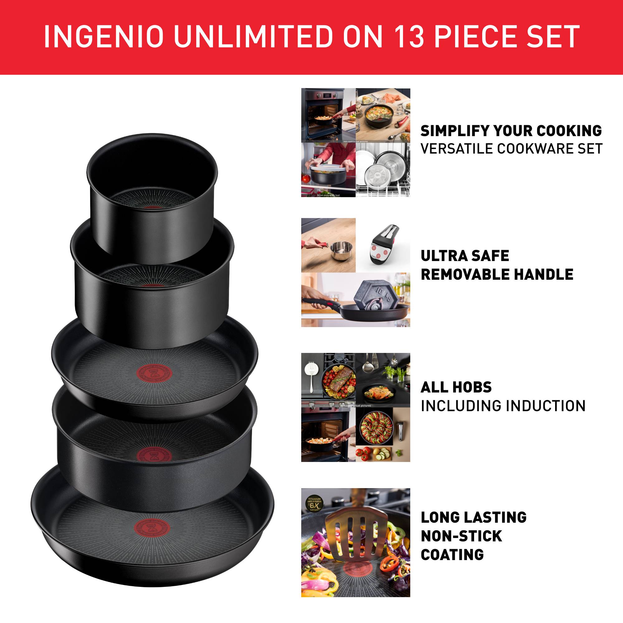 Ingenio Unlimited ON 13-delige set - inductie