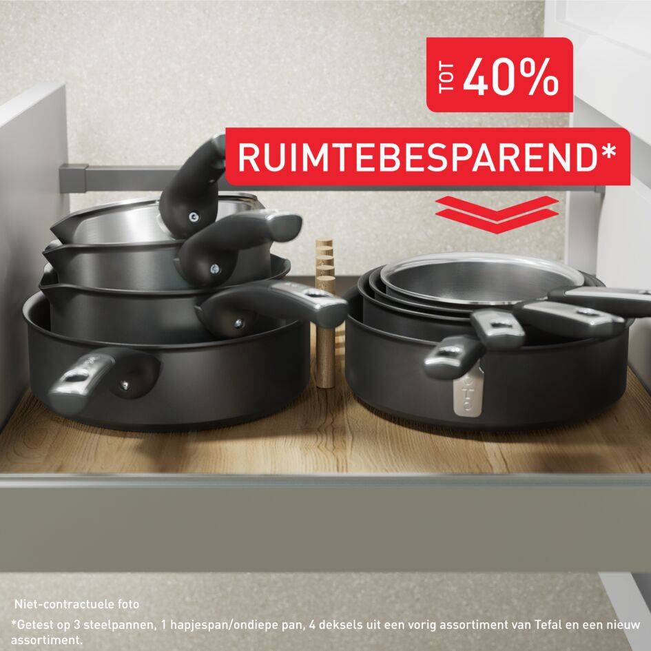 Experience Ceram keramische hapjespan 24 cm + deksel - Fusion Core - inductie