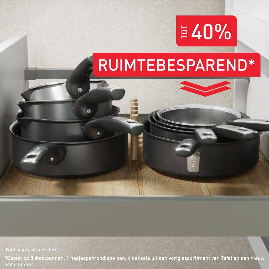 Experience Ceram keramische hapjespan 24 cm + deksel - Fusion Core - inductie